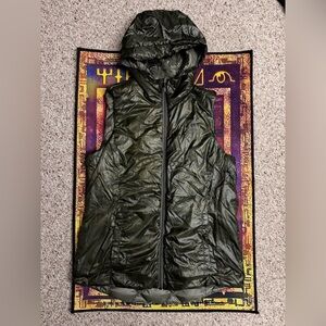 Gerry Camo Green Hooded Vest for Camping, Hunting, and Cottage Core Fashion